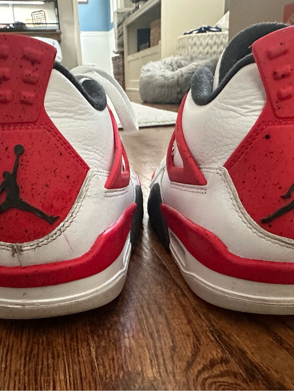 Air Jordan 4 Retro GS 'Red Cement' - youth 6.5 - Picture 11 of 14
